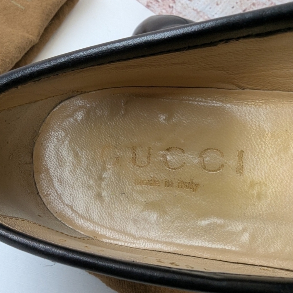 Gucci Men's Black Leather Shoes